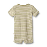 Wheat | Jumpsuit S/S Alfred | Sage Green Stripe