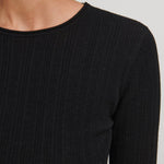 FUB Woman | Rib Blouse | Black - Eli & Friends
