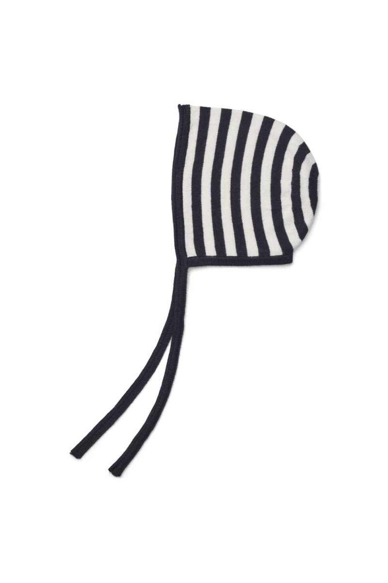 Little O'tay | Arden Cashmere Hat Stripe | Navy / Off White - Eli & Friends