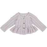 Müsli | Strikket Cardigan | Soft Lilac - Eli & Friends