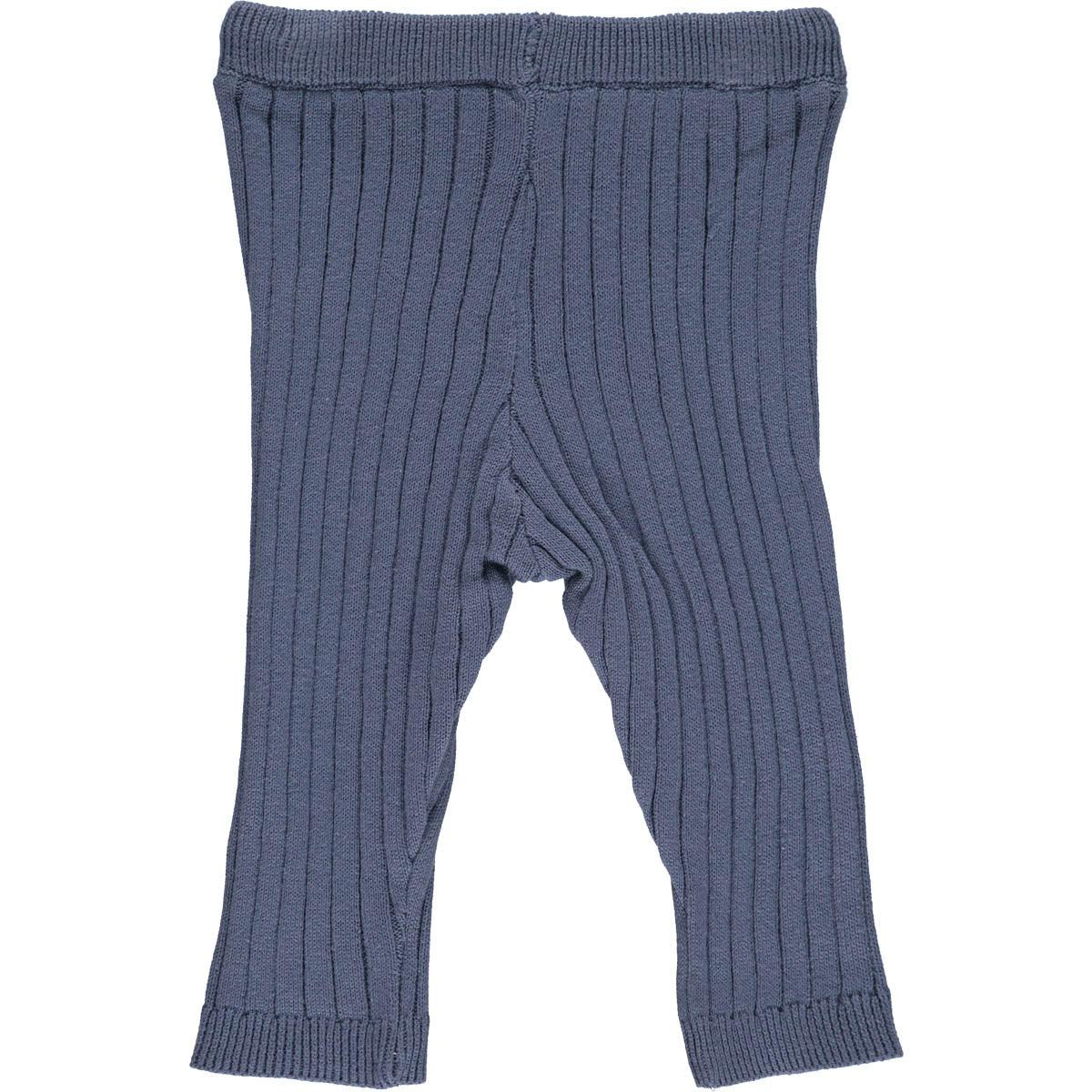 Müsli | Strikket Rib Pants Baby | Indigo - Eli & Friends