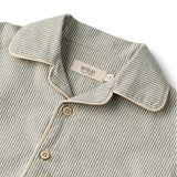 Wheat | Pajamas Madison | Soft Blue Stripe - Eli & Friends