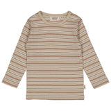 Wheat | T-Shirt Striped LS | Dusty Stripe - Eli & Friends